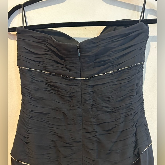 Escada Women’s Size 34 Strapless Dress Silk Beaded Knee Length Cocktail Formal - Picture 6 of 11